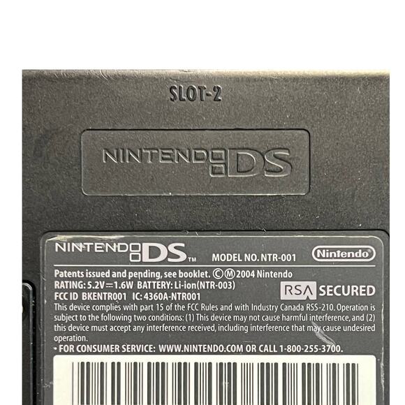 Nintendo DS NTR-001 Silver Console, All Paperwork Tested & Works, Crack on Hinge - Picture 13 of 16